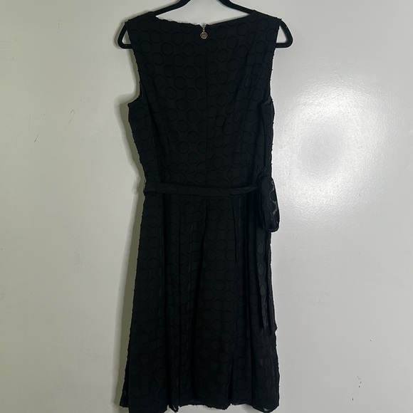 Tommy Hilfiger black polka dots midi dress size 12 whimsigoth, gothic , fariy - Picture 11 of 13